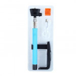 Wholesale Bluetooth Selfie Stick with Large Clip (Blue)